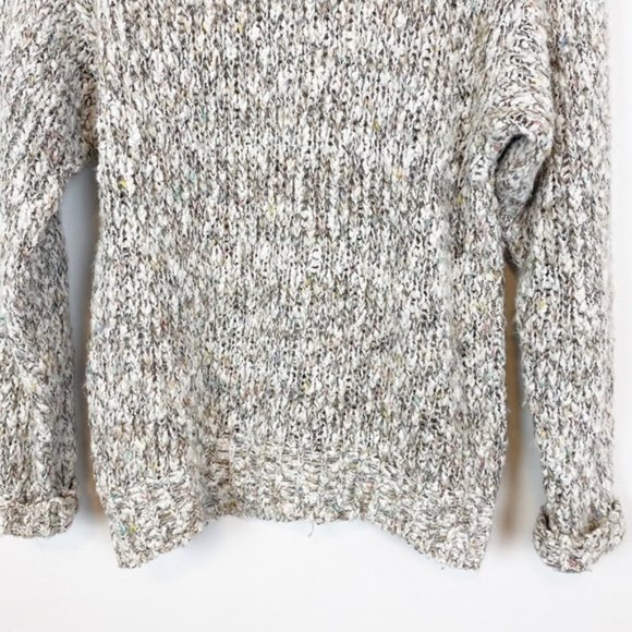 Vintage | Multicolour Textured Knit Mock Neck Sweater Size L - Picture 3 of 8